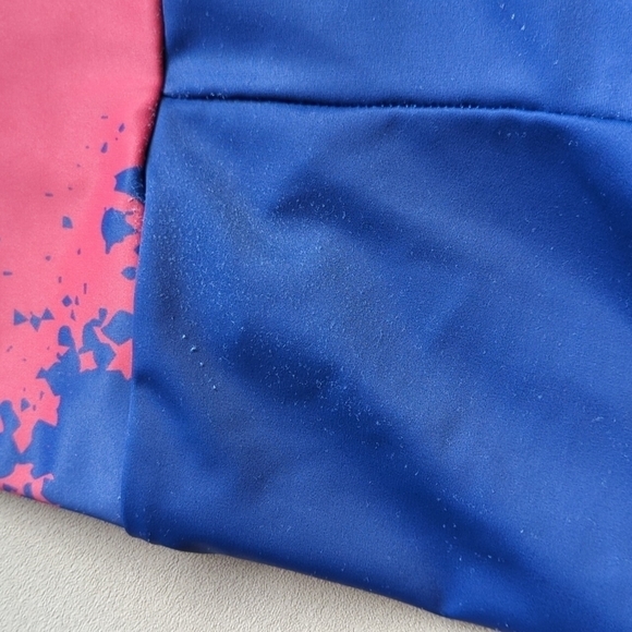 Move U Dance Team Legging Adult Medium made in USA full length blue pink - Picture 8 of 10